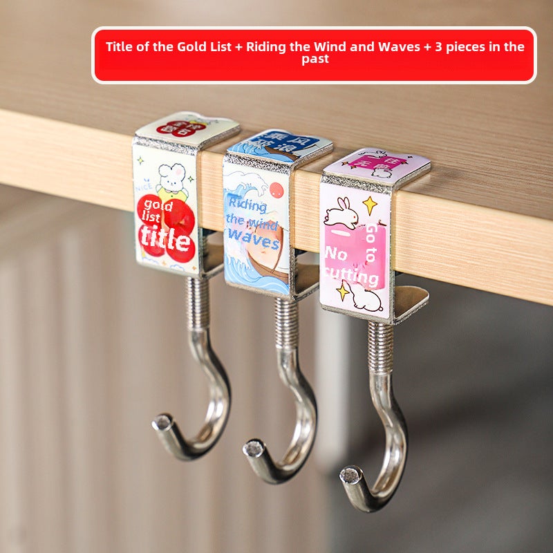 Durable Desk Side Hooks for Student Backpacks No stickers - Image 3