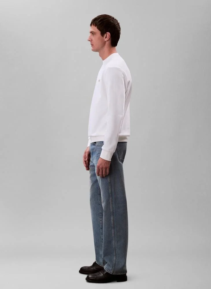 Calvin Klein Jeans Cotton Terry Badge Sweatshirt