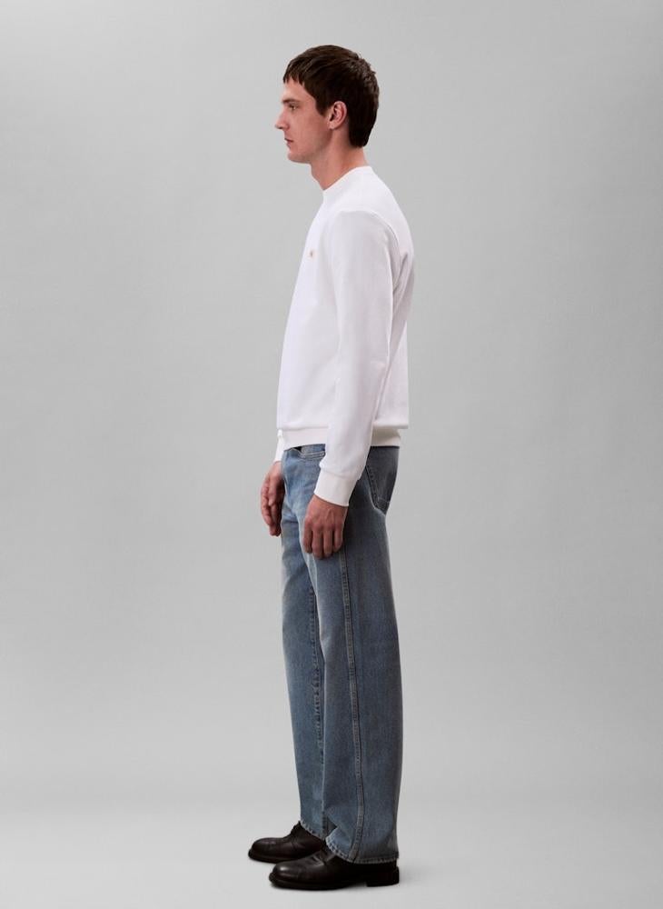 Calvin Klein Jeans Cotton Terry Badge Sweatshirt - Image 3
