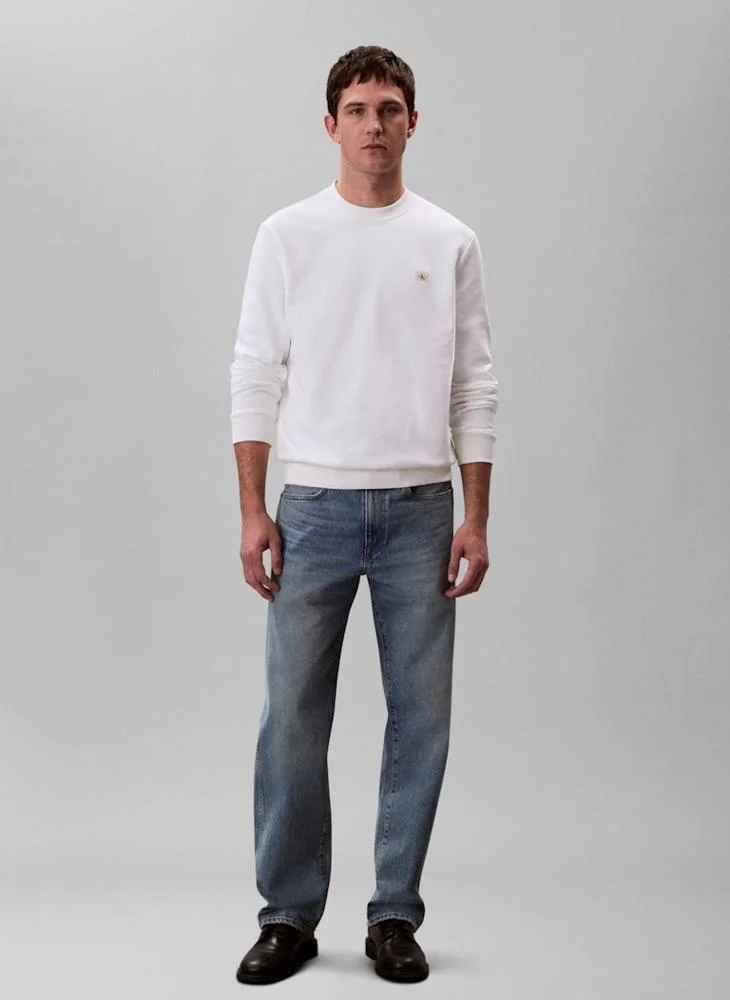 Calvin Klein Jeans Cotton Terry Badge Sweatshirt