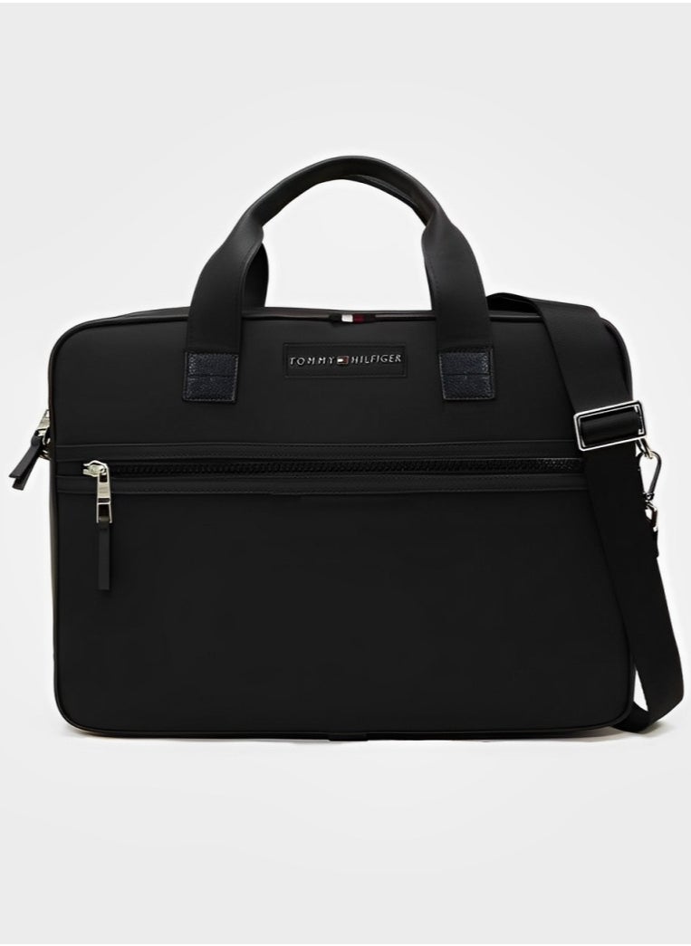 Tommy Hilfiger Plus - Tommy Hilfiger Black laptop Bag - Image 1