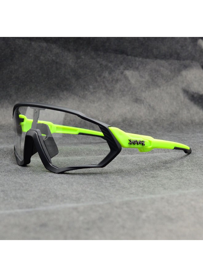 New Windproof Photochromic Riding Glasses Outdoor Sports Day And Night Dual-use Running Mountain Road Bike Goggles