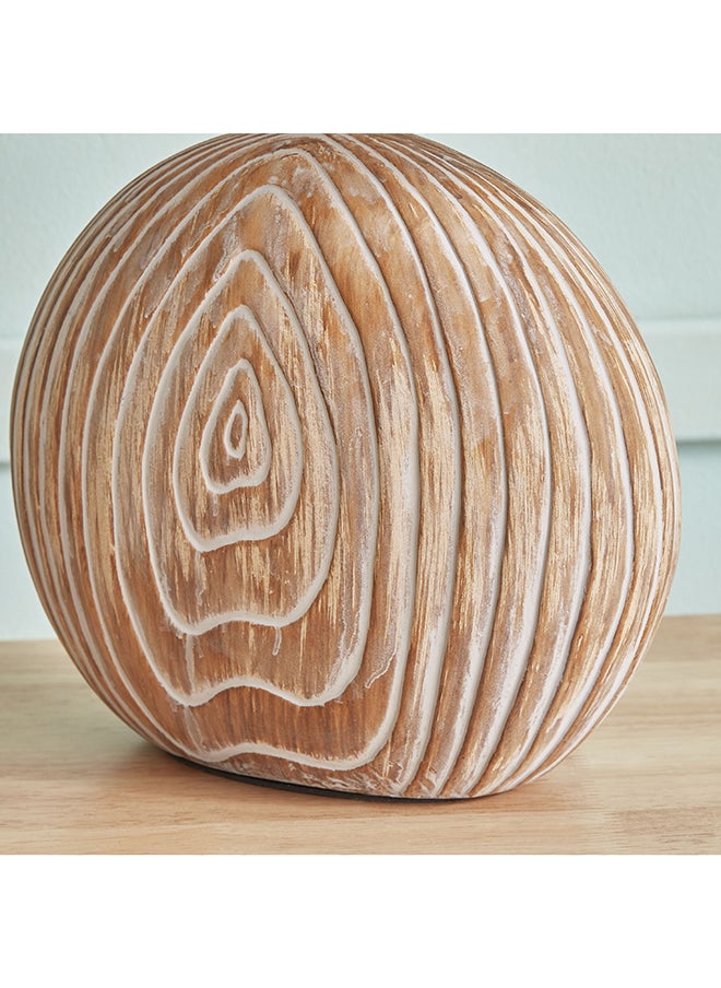 Home Box - Novalie Ceramic Table Lamp with Linen Shade 34 x 52 x 17 cm - Image 1