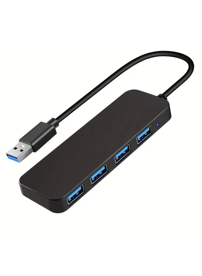 USB 3.0 Hub 4-Port Splitter for Laptop Xbox Flash Drive HDD Console Printer Camera Keyboard Mouse  - Image 1