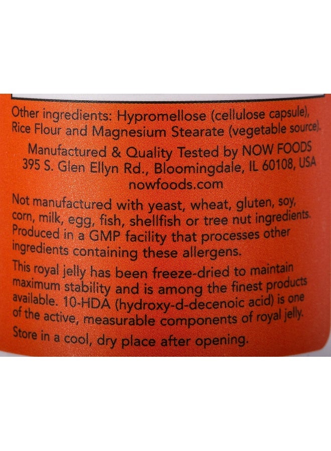 now Now Foods Royal Jelly 1500Mg Caps. 60'S Freeze Dried  - Image 5
