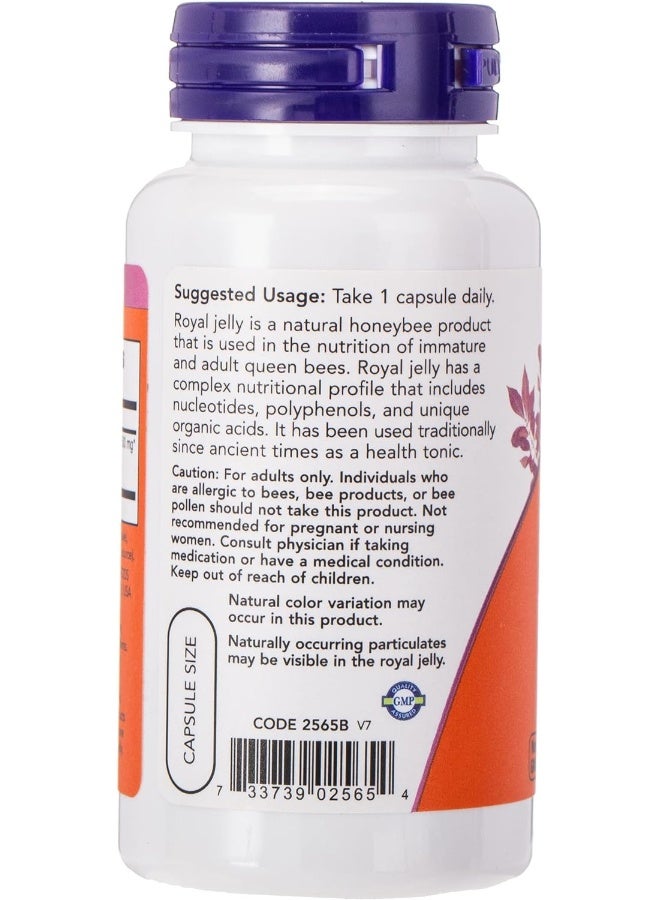 now Now Foods Royal Jelly 1500Mg Caps. 60'S Freeze Dried  - Image 3