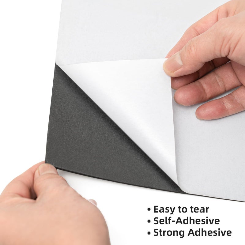 MEARCOOH Self Adhesive Foam Sheets, Black 9x12 Inch 2mm Sticky Eva Foam Paper for Crafts Cardmaking Photo Frames Classroom Scrapbooking Christmas Crafts (Black 10 Sheets) - Image 3
