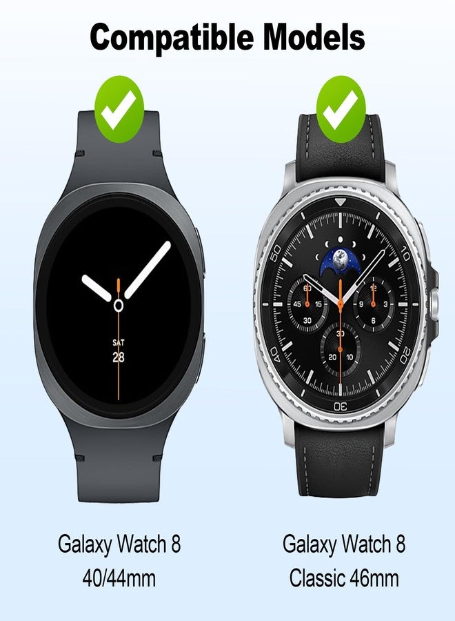 Tiorecime 12 Pack Bands Compatible with Samsung Galaxy Watch 8 40mm 44mm/Galaxy Watch 8 Classic 46mm/Galaxy Watch Ultra 47mm Band for Women Men, No Gap Soft Silicone Sport Breathable Replacement Strap - Image 2