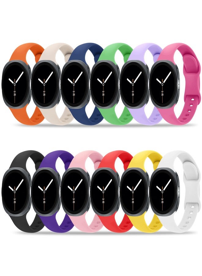 Tiorecime 12 Pack Bands Compatible with Samsung Galaxy Watch 8 40mm 44mm/Galaxy Watch 8 Classic 46mm/Galaxy Watch Ultra 47mm Band for Women Men, No Gap Soft Silicone Sport Breathable Replacement Strap - Image 1