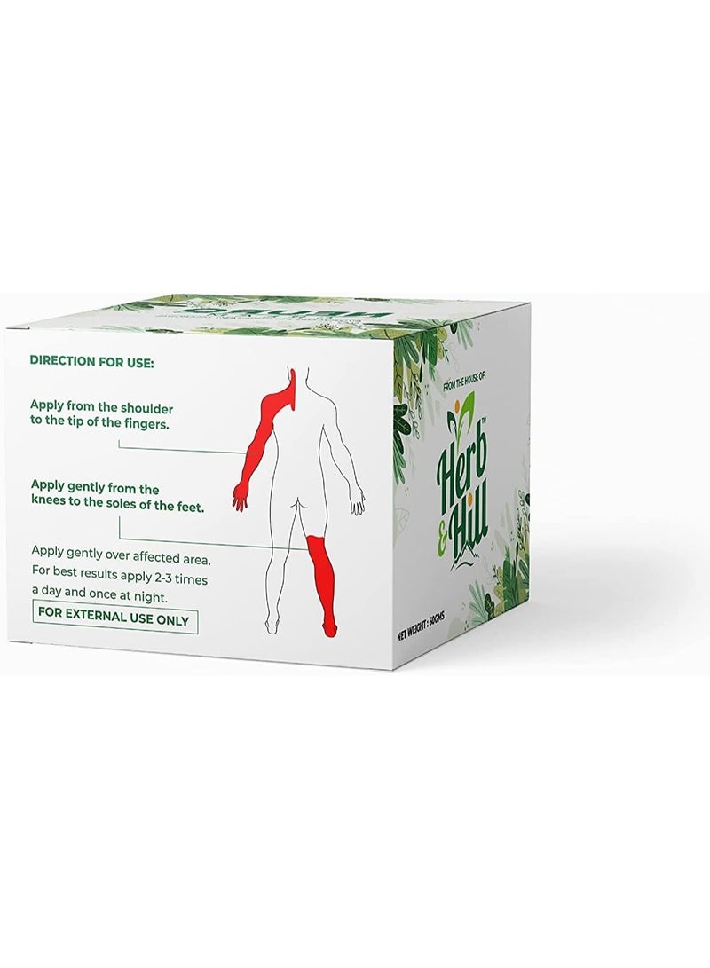 Herbs&Hills Herb & Hill Neuro Cream | Ayurvedic Cream for Better Circulation in Hands Legs | Hand Leg Massage Cream(50gm)  - Image 2