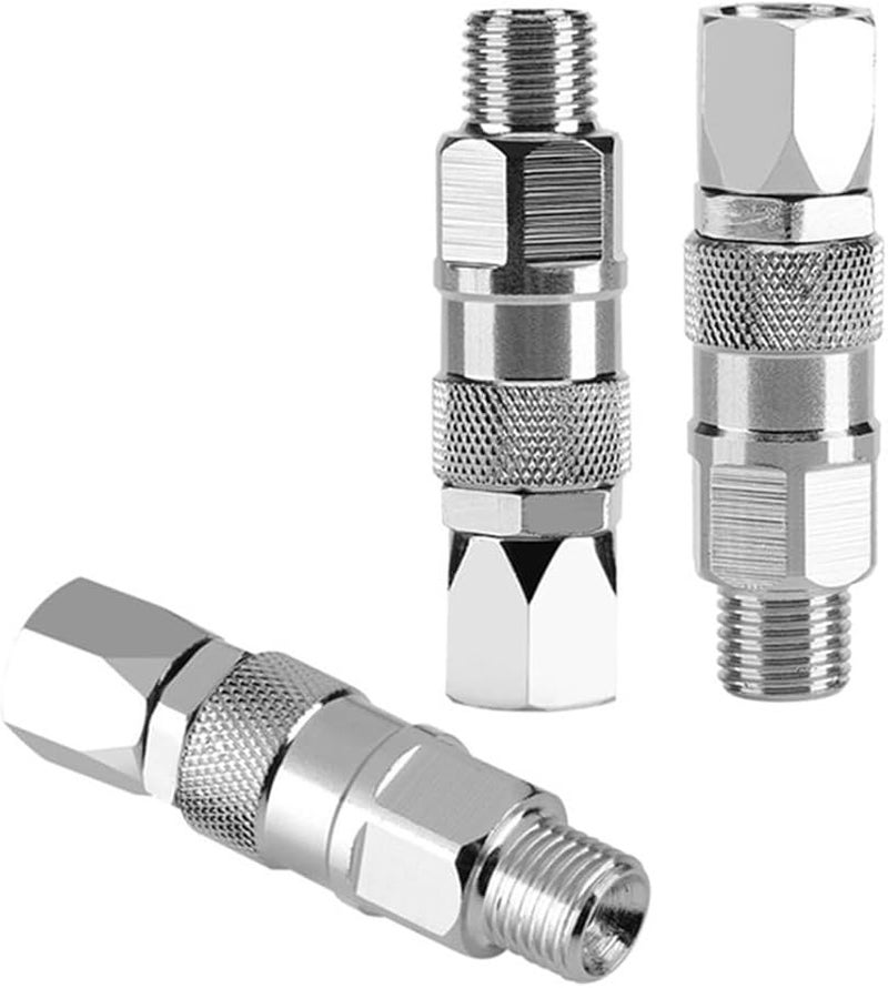 Stainless Steel 1 4 Inch Airless Spray Hose Swivel Joint 360 Degree Rotation Rust Proof - Image 1