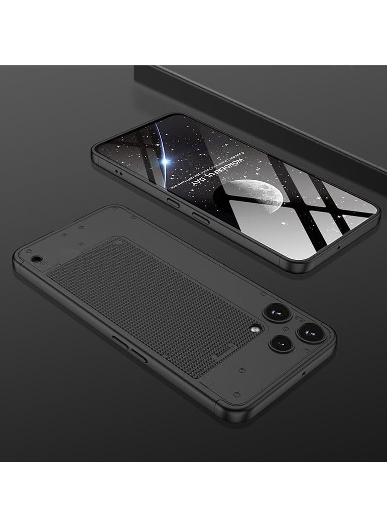 عام **غطاء مات متوافق مع Nothing Phone 3a Lite - من مادة PC مع وسائد هوائية في الزوايا الأربع، مقاوم للصدمات والسقوط** - Image 2