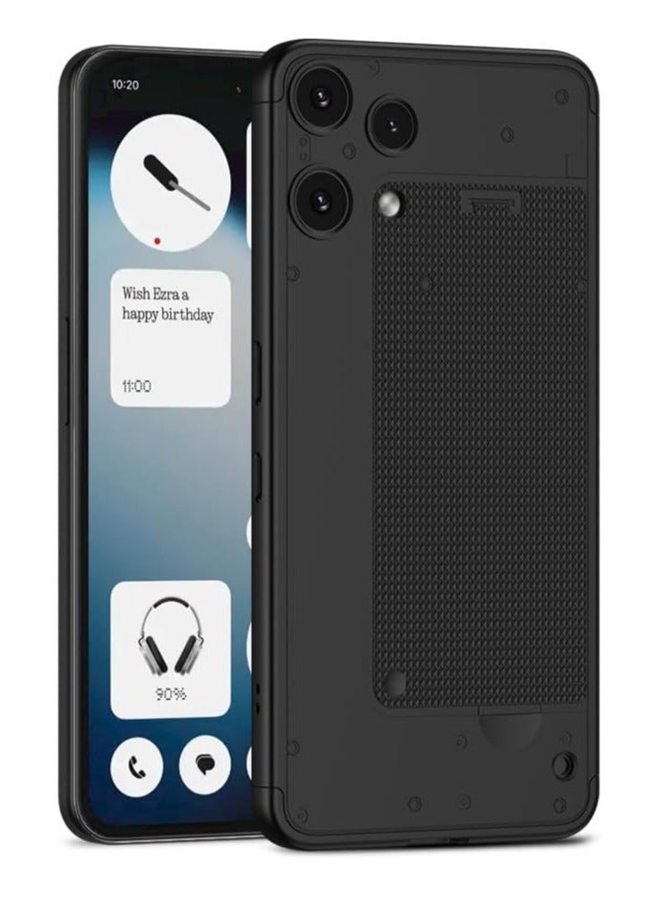 عام **غطاء مات متوافق مع Nothing Phone 3a Lite - من مادة PC مع وسائد هوائية في الزوايا الأربع، مقاوم للصدمات والسقوط** - Image 1