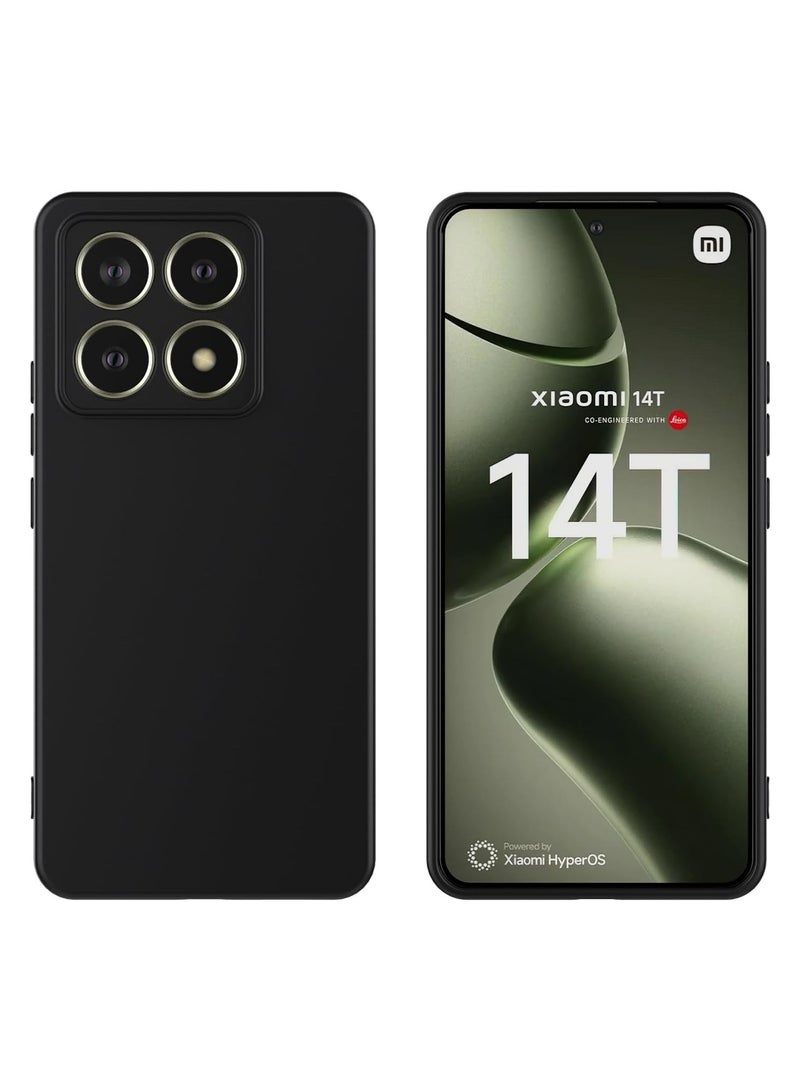 Xiaomi 14T Case Soft Flexible Slim Fit TPU Back Cover Matt Black Protective Case with Camera Protection Designed for Xiaomi 14T - Image 5