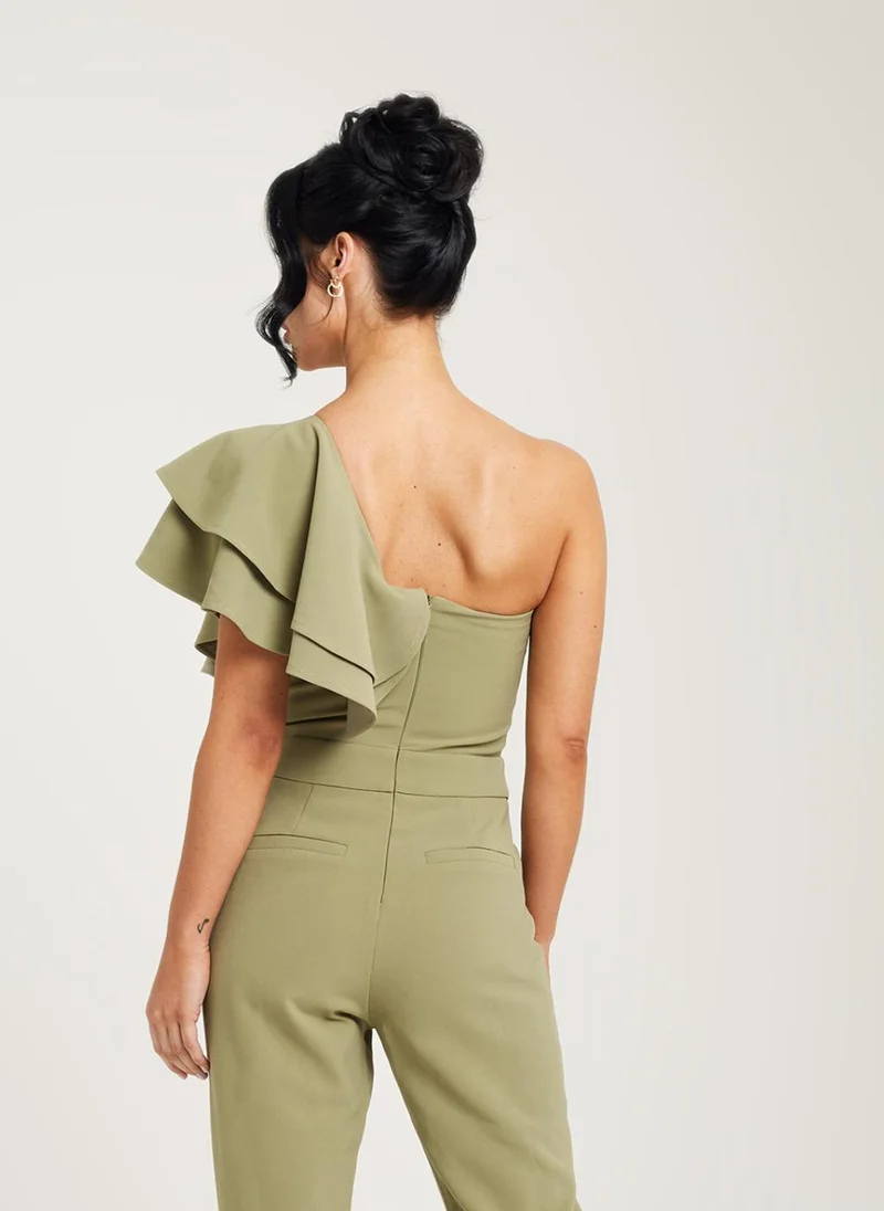 فرانشيسكا أليس Sage green jumpsuit