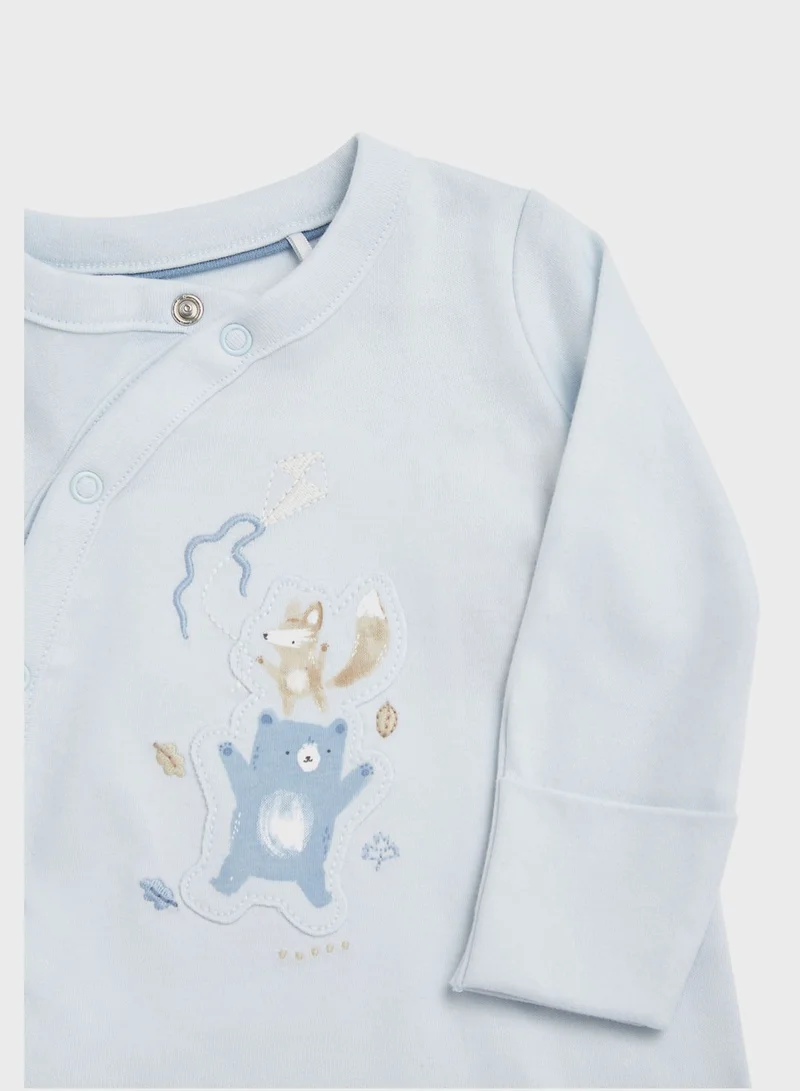 mothercare Infant 3 Pack Assorted Onesies