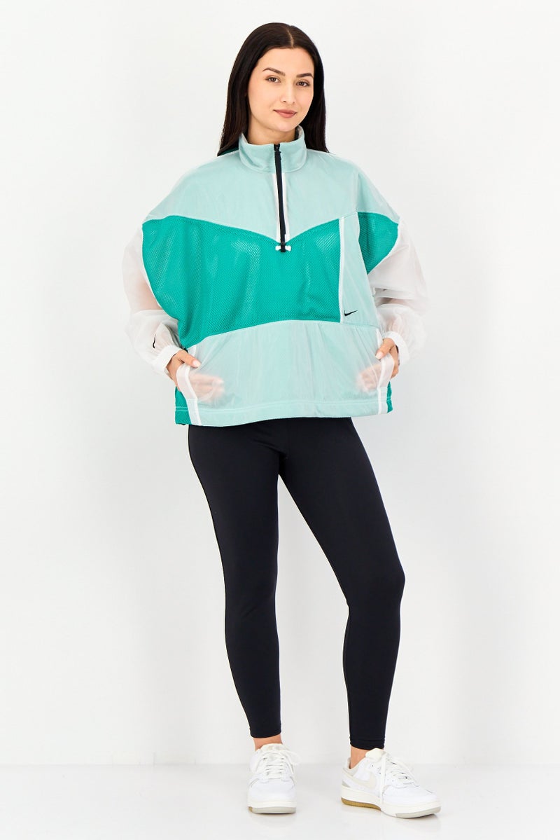 Nike سويت شيرت تدريب طويل الأكمام للنساء بحجم كبير، متعدد الألوان - Image 2