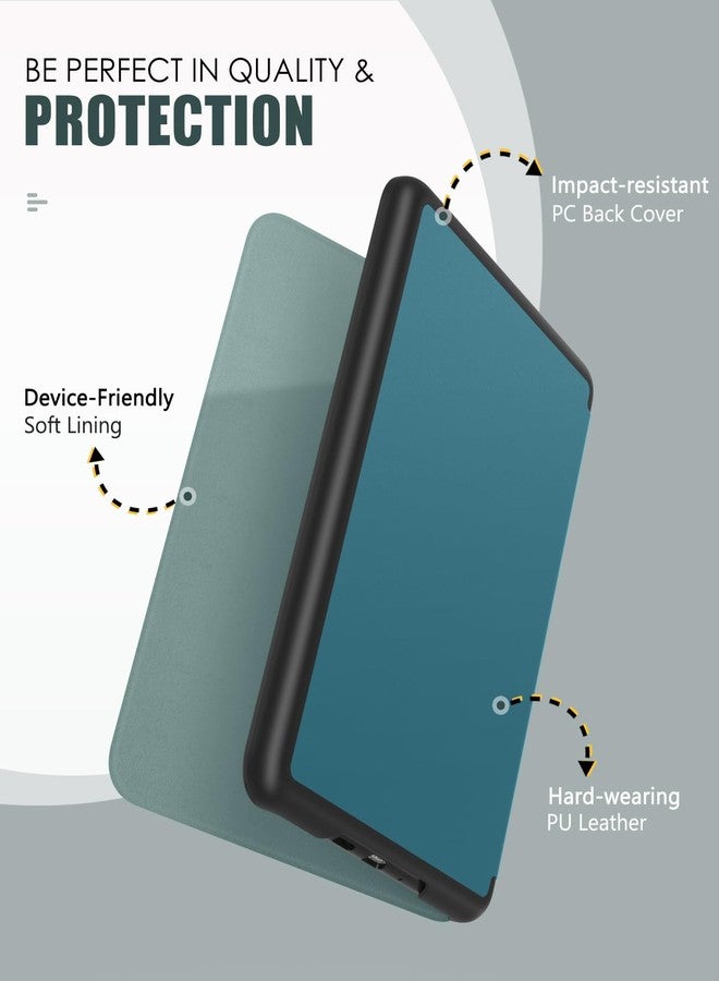 MoKo Case for All-new 7" Kindle Paperwhite(12th Generation-2024) and Kindle Colorsoft Signature Edition 2024, Lightweight Shell Cover with Auto Wake/Sleep for Kindle Paperwhite 2024, Turquoise - Image 3
