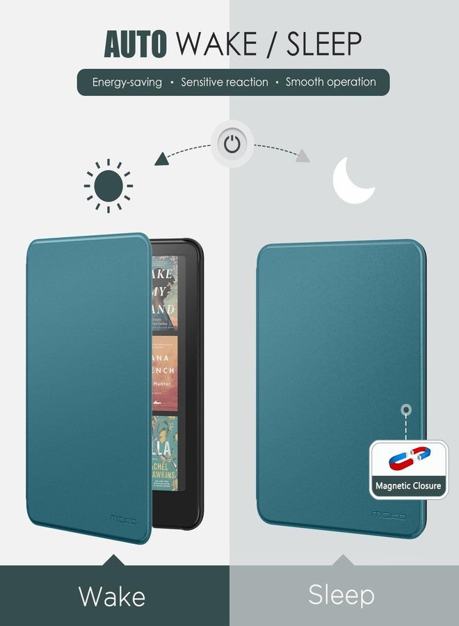 MoKo Case for All-new 7" Kindle Paperwhite(12th Generation-2024) and Kindle Colorsoft Signature Edition 2024, Lightweight Shell Cover with Auto Wake/Sleep for Kindle Paperwhite 2024, Turquoise - Image 5