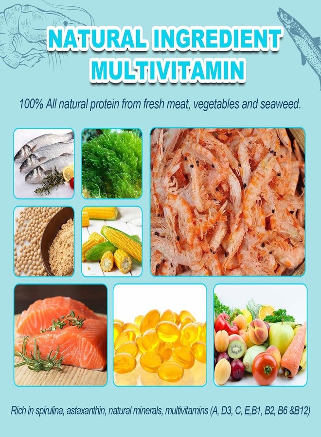 حبيبات طعام الأسماك الصغيرة - حبيبات دقيقة غاطسة، معزز لون عالي البروتين لأسماك البيتا، والجوبي، والتترا، والأسماك الاستوائية (2.8 أونصة) - Image 3