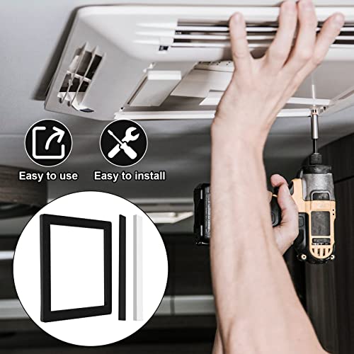 BBTO طقم حشوة مكيف سقف RV BBTO 14 بوصة لإصلاح واستبدال مكيف الهواء مع إطار صورة ذاتي اللصق وحشوات ضغط مقاومة للماء ذاتية اللصق (2 مجموعة) - Image 5