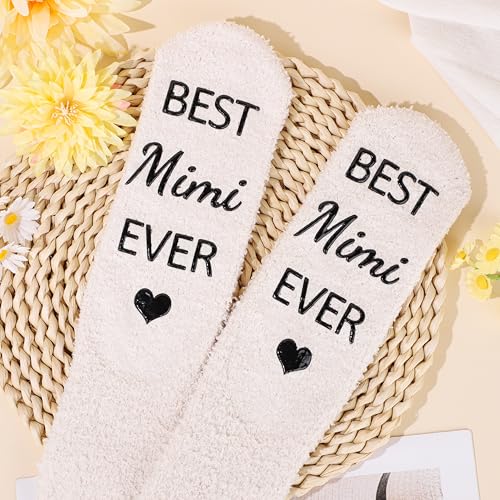 DOGMEM Mimi Gifts for Grandma Great Christmas Gifts for Mimi Grandma Gift Set Ideas Tote Bag Makeup Bag 16 Oz Can Glass Grandma Birthday Gift - Image 5