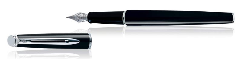 Waterman Hemisphere CT Fountain Pen Medium Nib-Mars Black - Image 3