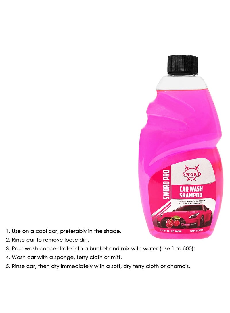 Sword Pro Ultra Shine Washing Shampoo Car Cleaning High Gloss and Shine Protection 500ml SW-3501 - Image 2