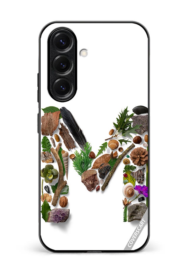 Protective Case Cover For Samsung Galaxy S25 Alphabet M Design Multicolour