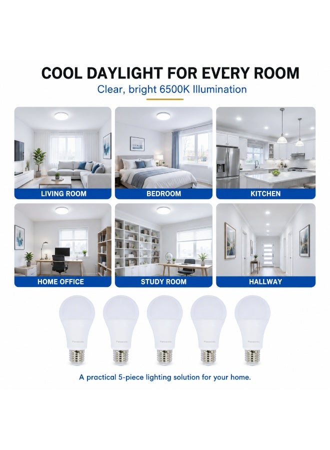 Panasonic LED Bulb 10.5W E27 Cool Daylight 6500K, Pack Of 5, Panasonic - Image 4