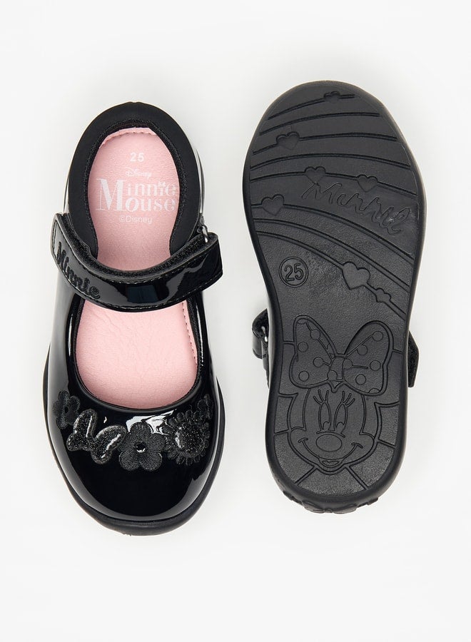 ديزني حذاء ميني ماوس بنمط ماري جين مع شريط لاصق للإغلاق - Image 4