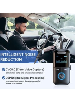 GUDOO Bluetooth 5.4 Audio Transmitter Receiver, 4-in-1 Wireless Adapter for Airplane, Car, TV, Laptop, Radio with Low Latency, HD Screen, TF Card Support, Aux Connectivity  - Image 2