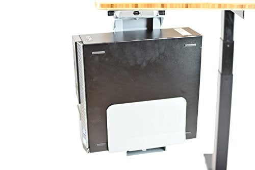 Uncaged Ergonomics CPU1 Adjustable Under Desk Computer Mount, 360⁰ Swivel Steel CPU Holder PC Holder Under Desk Mount PC Tower Stand for Office - Image 3