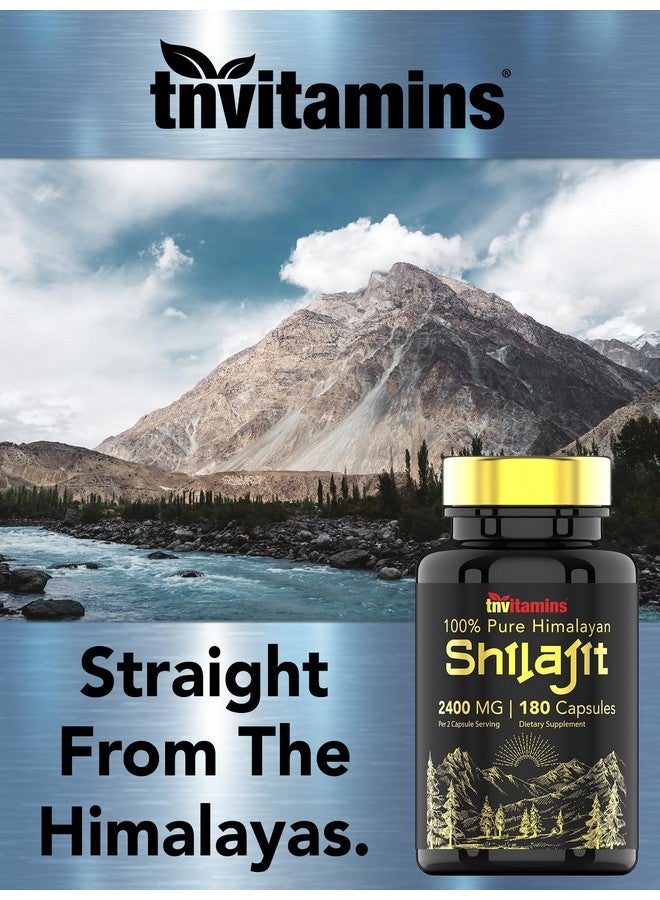 tnvitamins Shilajit Capsules 2400 MG - 180 Capsules | 100% Pure Himalayan Shilajit Capsules for Men & Women | Shilajit Resin Supplement | Three Month Supply! | Non-GMO, Gluten-Free - Image 3
