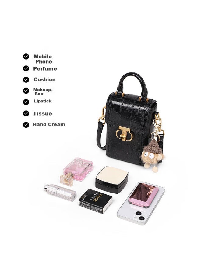 Yuyula Leather Handbag, Women's Crossbody Phone Bag, Fashionable Mini Shoulder Bag, Birthday Gift With High-end Feel For Girlfriend Or Wife - Image 2