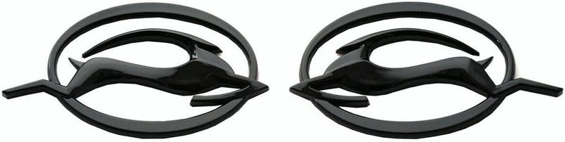Aimoll Pair Set Impala Side Pillar Emblem Car Badge Trunk Left and Right 3D Sticker Replacement for Impala 10253595 (Gloss Black) Repeated use friendly design - Image 1