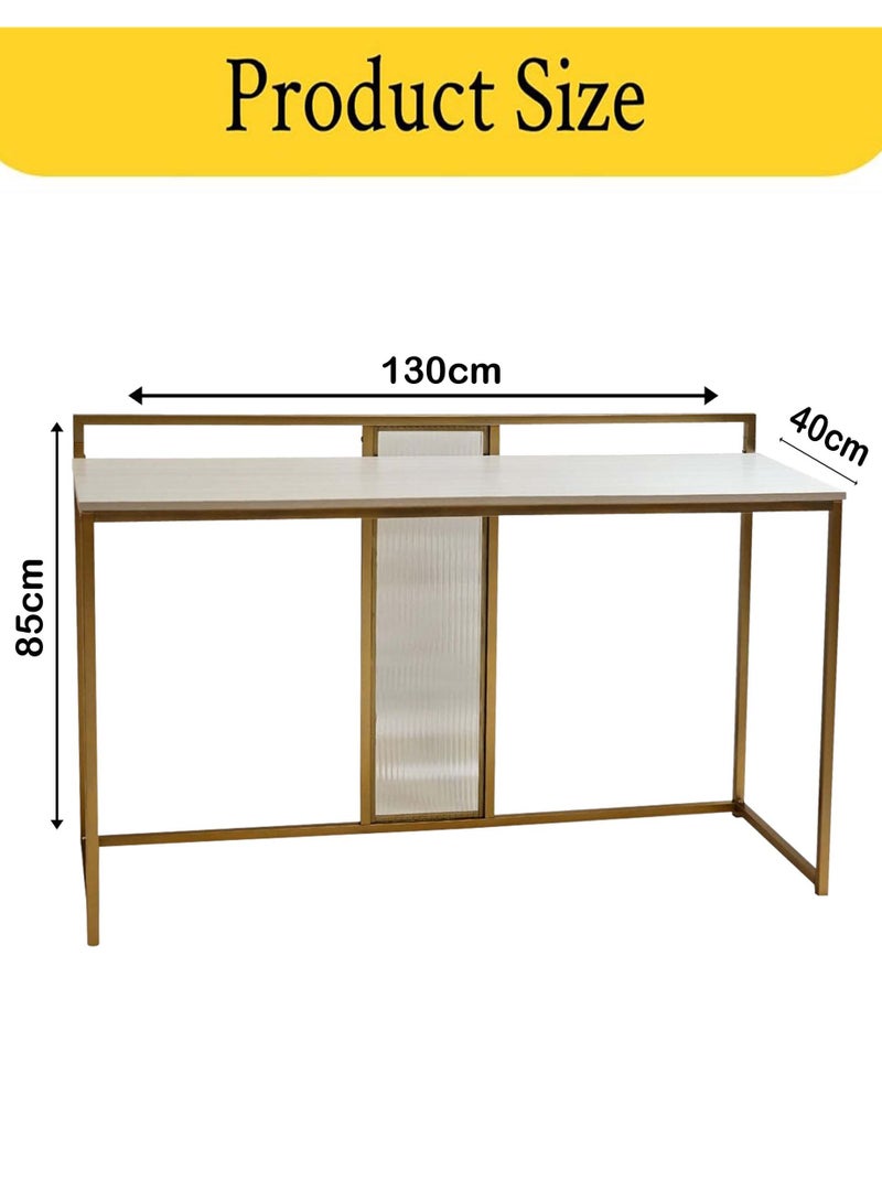 Living Rectangular Console Table Metal Frame 130*85*40 CM - Image 5