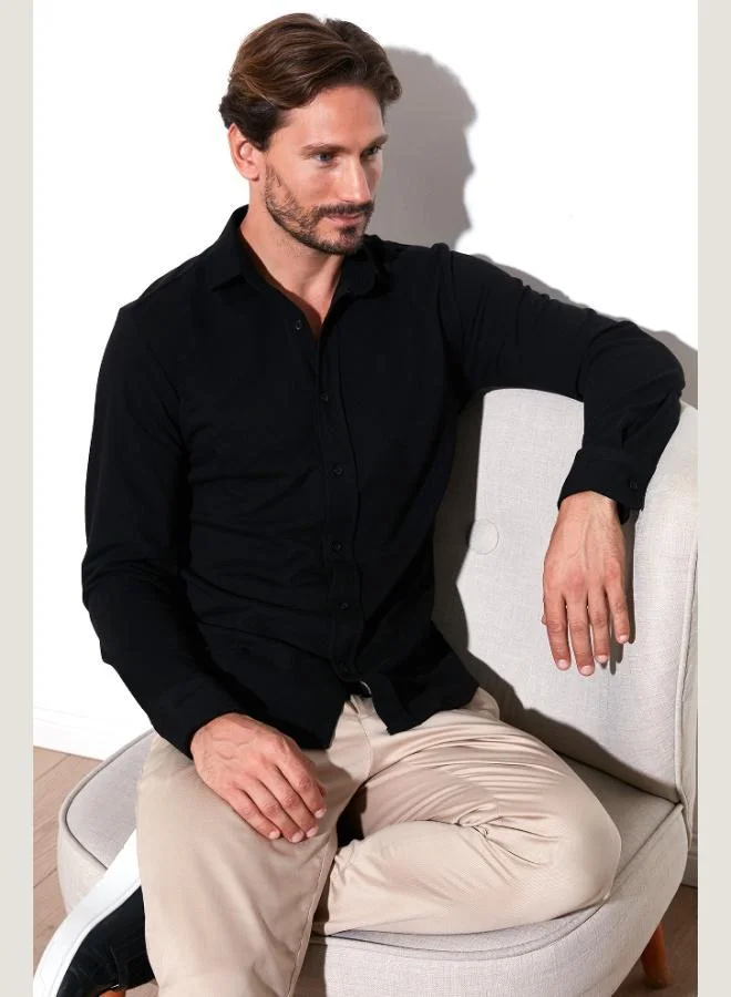 بوراتي قميص بوراتي قطن % بقصة عادية للرجال