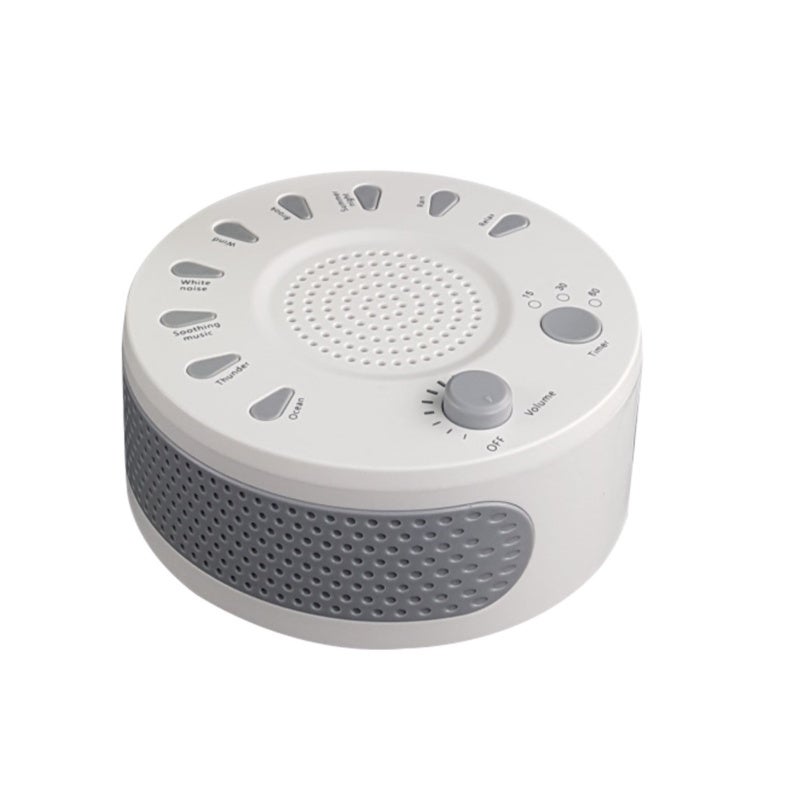 Sleep Aid Sound Machine - 27 Soothing White Noise Options 3.5-Inch Headphone Jack Auto-Timer 15, 30, 60-Minute Settings Dual Power Supply for Adults Kids Bedtime Relaxation Home Travel Use - Image 1