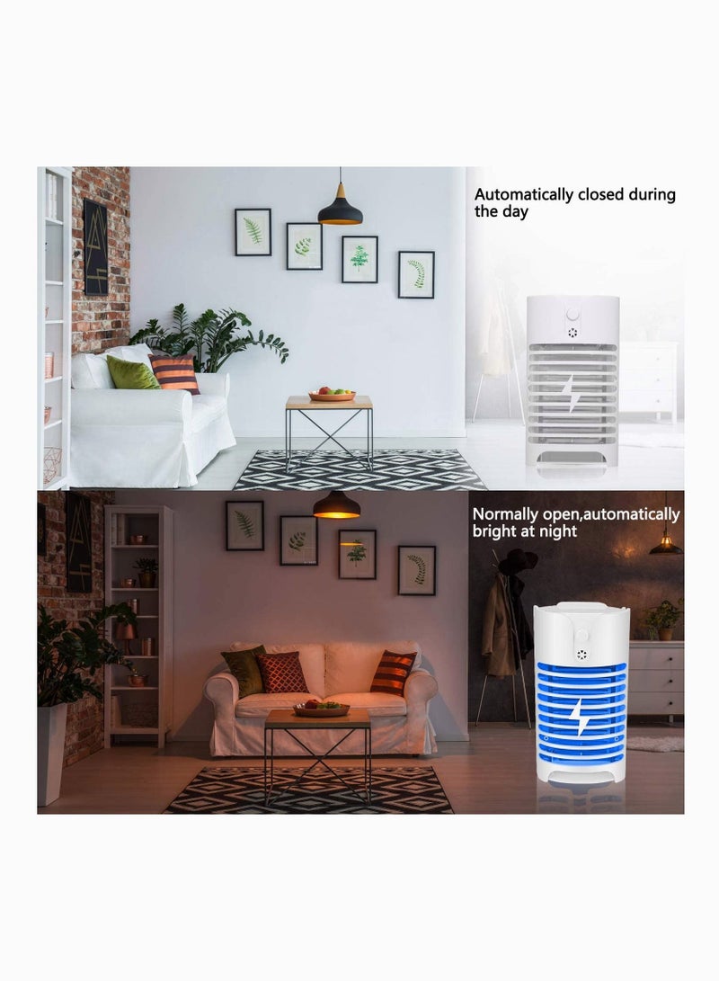 SYOSI Mosquito Killer Lamp, SYOSI Intelligent Mosquito Zapper, Home Practical Socket Electric Mosquito Killer Creative Socket Indoor Plug in Night Light, Repellent Fly Bug Insect Trap 2 Packs (White) - Image 3