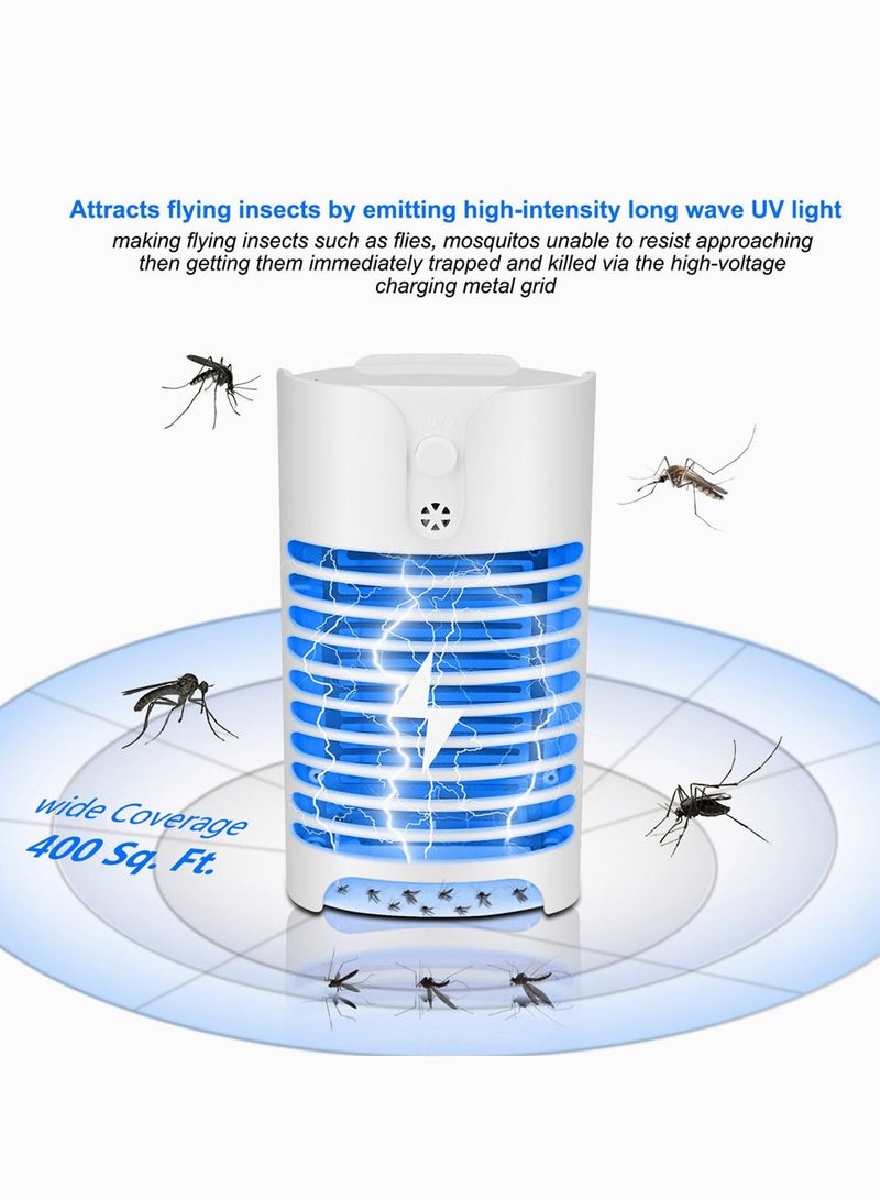 SYOSI Mosquito Killer Lamp, SYOSI Intelligent Mosquito Zapper, Home Practical Socket Electric Mosquito Killer Creative Socket Indoor Plug in Night Light, Repellent Fly Bug Insect Trap 2 Packs (White) - Image 5