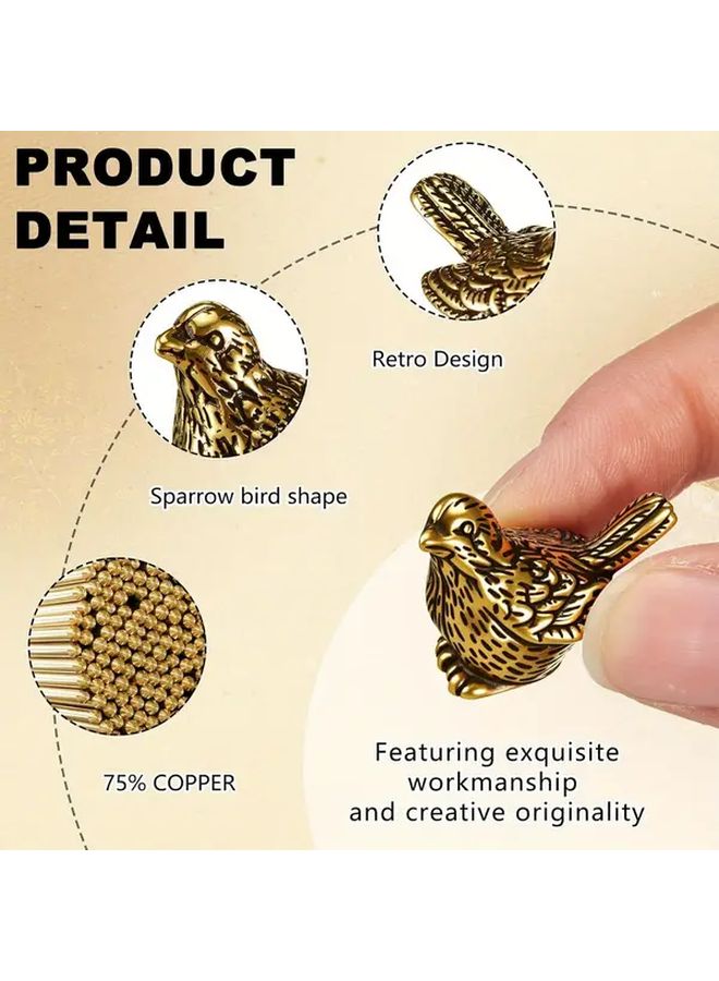 4 Pcs Copper Bird Bath Purification Disks Heavy Duty 0.6 Oz Golden Coin Like Water Cleaner Tablets For Outdoor Birdbaths Fountains Fish And Wildlife Fit Bird Bath Cleaner Ornaments - Image 2