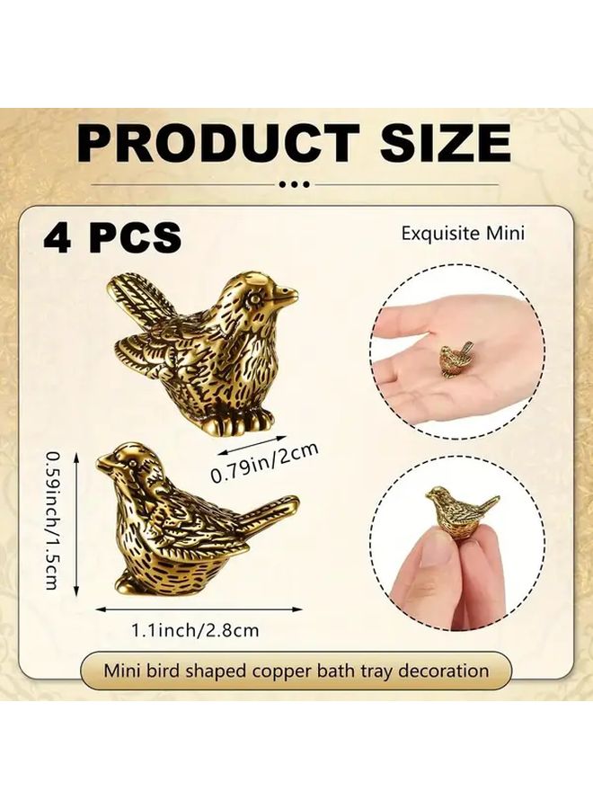 4 Pcs Copper Bird Bath Purification Disks Heavy Duty 0.6 Oz Golden Coin Like Water Cleaner Tablets For Outdoor Birdbaths Fountains Fish And Wildlife Fit Bird Bath Cleaner Ornaments - Image 4