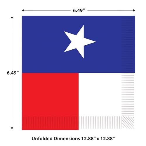 Beistle Texas Luncheon Napkins - Image 3