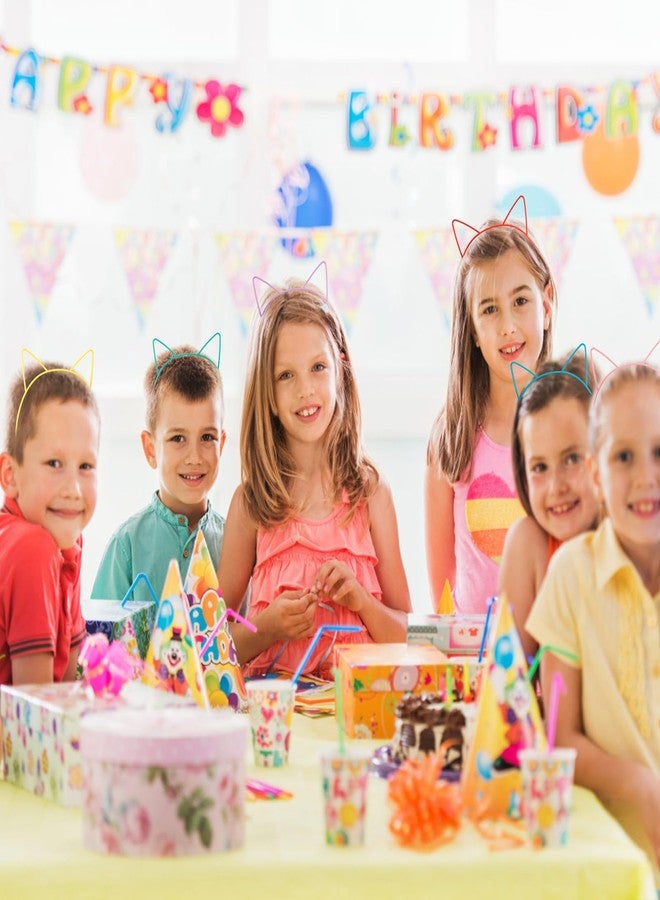 COCIDE 12Pcs Cat Ears Headbands Plastic Taylor Party Decorations Kitty Headbands for Girls Gabby Party Favors Birthday Supplies for Women Halloween Hair Accessories Hair Hoops Costume - Image 2