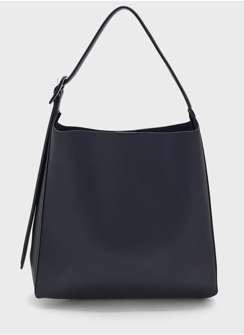 MANGO Shopper Bag With Buckle