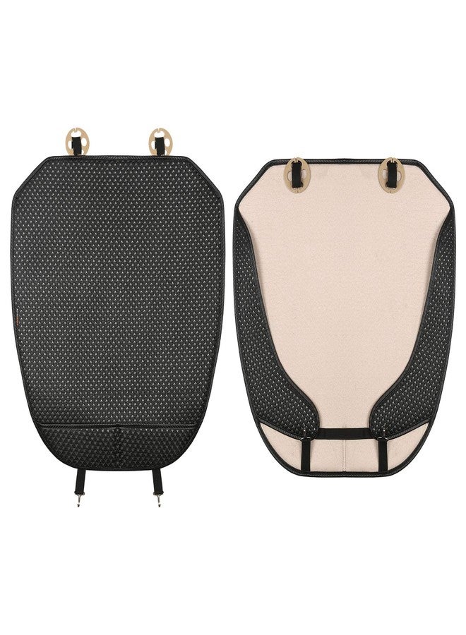 Auto Newer 2 PCS Breathable Universal Four Seasons Car Seat Covers，Luxury Car Seat Cushion，Protectors for Front Seat Bottoms,Compatible with 95% Vehicles， Fit for Cars Truck SUV or Vans(Black+Grey) - Image 5