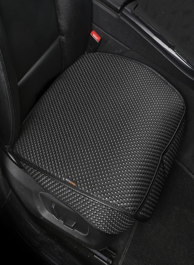 Auto Newer 2 PCS Breathable Universal Four Seasons Car Seat Covers，Luxury Car Seat Cushion，Protectors for Front Seat Bottoms,Compatible with 95% Vehicles， Fit for Cars Truck SUV or Vans(Black+Grey) - Image 1