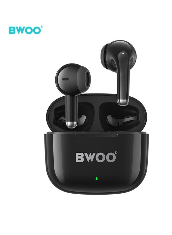 BWOO BW85 Wireless Earphones – TWS Bluetooth 5.3, Premium Hi-Fi Audio, Smart Touch Controls, Noise Isolation, and Ergonomic Design for Ultimate Comfort & Crystal-Clear Calls