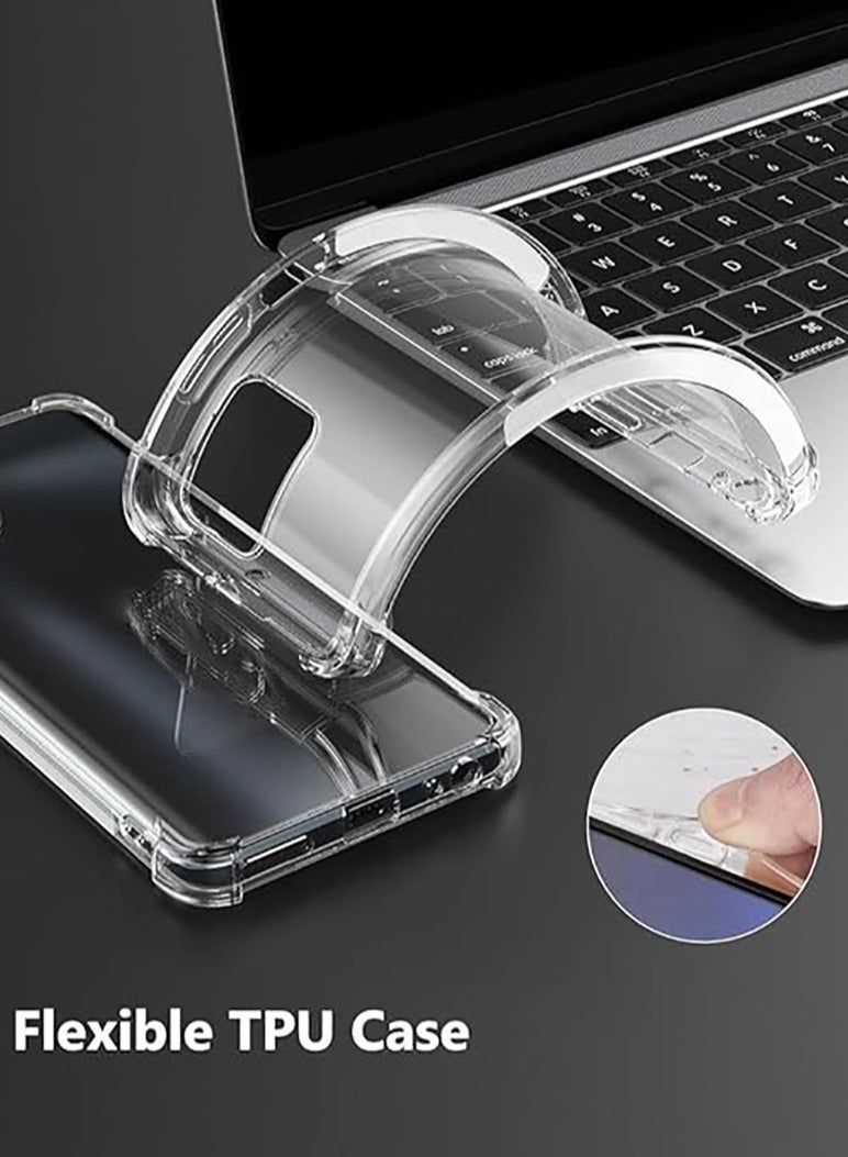 Silicone Case for Motorola Moto G54 Clear TPU Four Corners Protective Cover Transparent Soft - Image 3